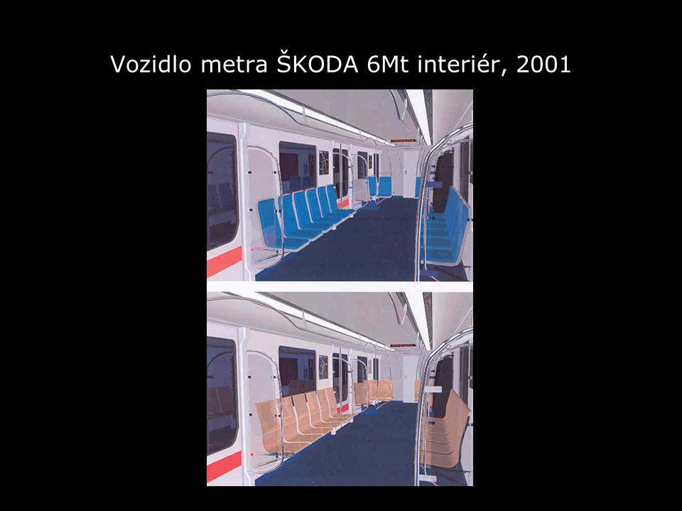 Vozidlo metra ŠKODA 6Mt interiér, 2001