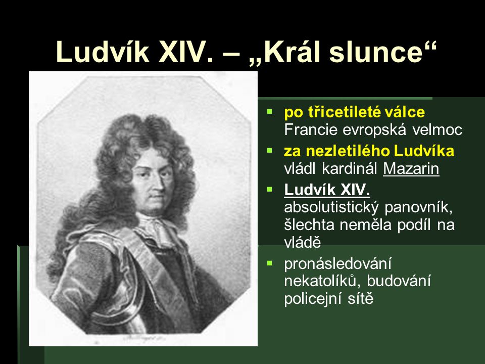 Ludvík XIV. – „Král slunce