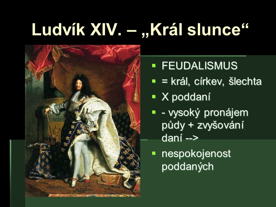 Ludvík XIV. – „Král slunce