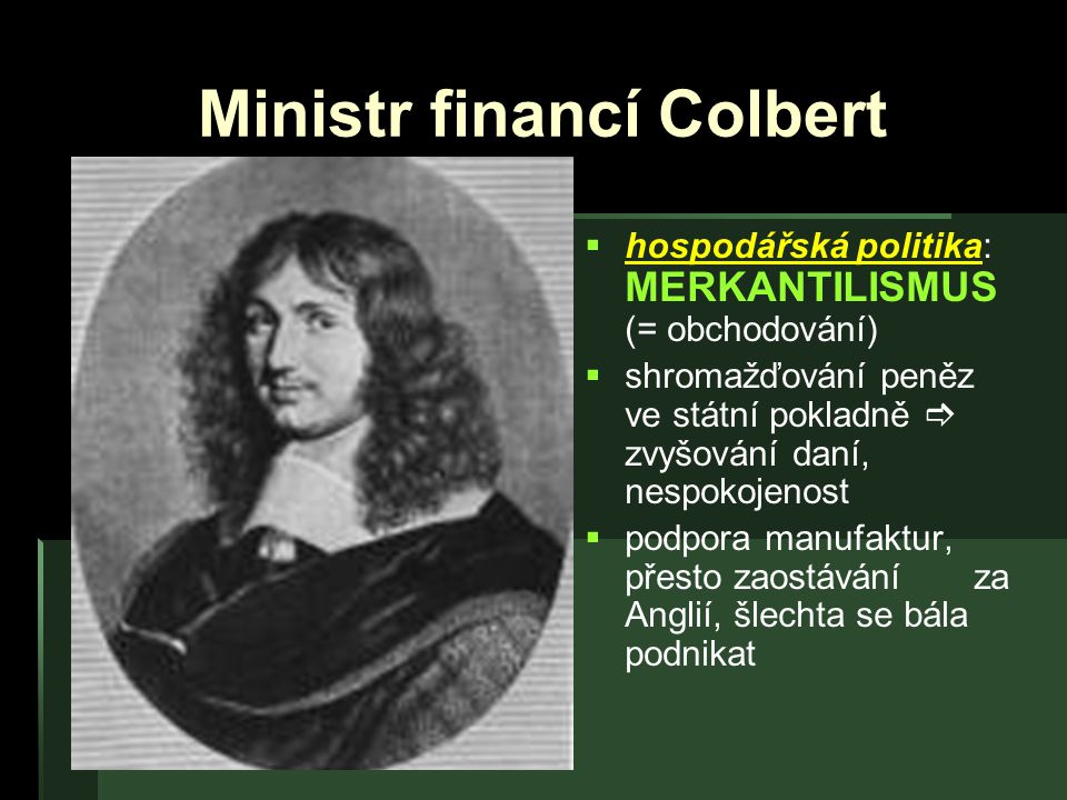 Ministr financí Colbert