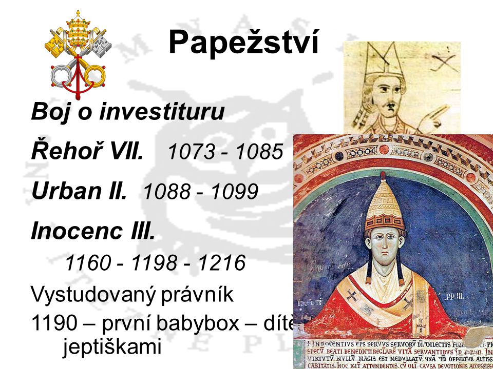 Papežství Boj o investituru Řehoř VII
