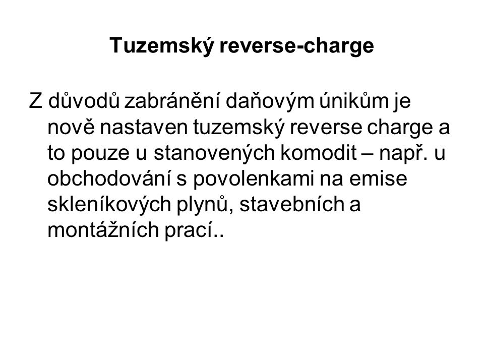 Tuzemský reverse-charge