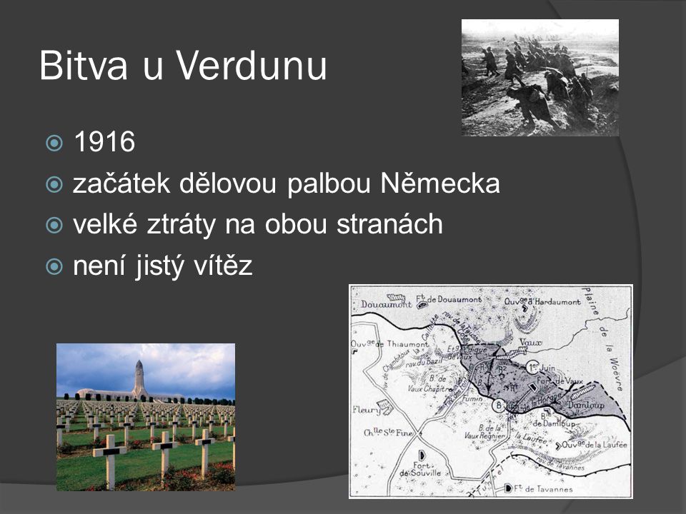 Bitva u Verdunu 1916 začátek dělovou palbou Německa