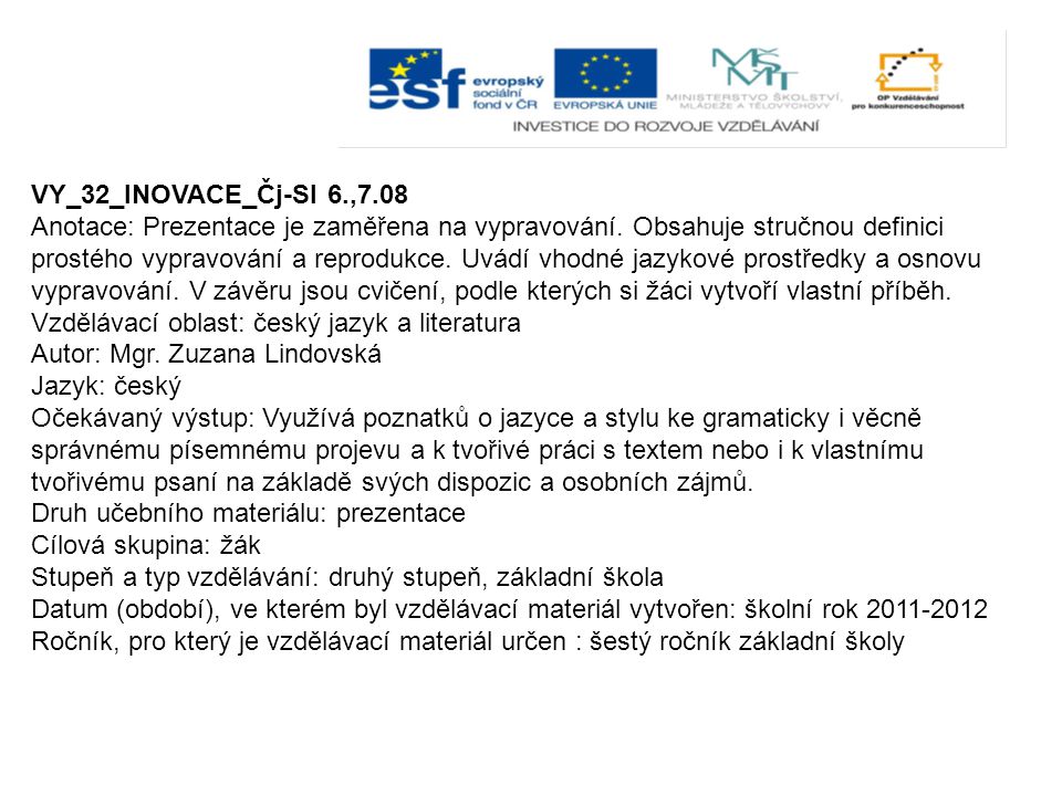 VY_32_INOVACE_Čj-Sl 6.,7.08