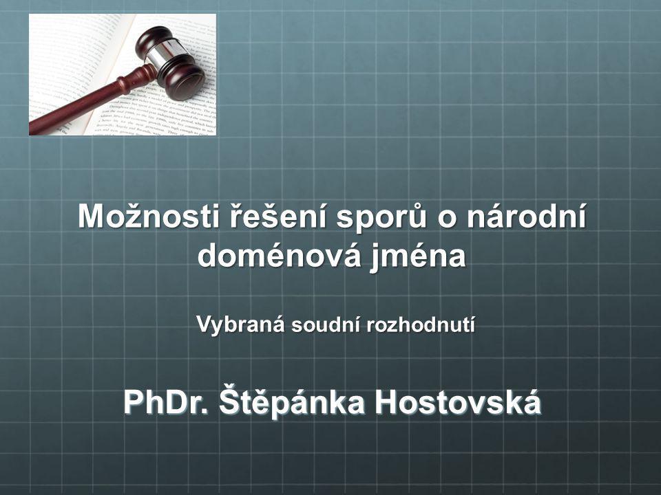 PhDr. Štěpánka Hostovská