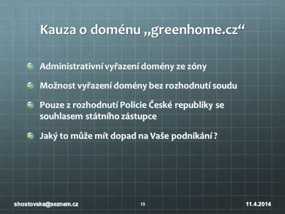Kauza o doménu „greenhome.cz
