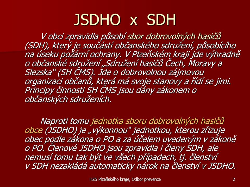 HZS Plzeňského kraje, Odbor prevence