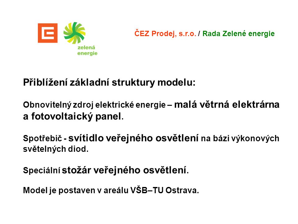 ČEZ Prodej, s.r.o. / Rada Zelené energie