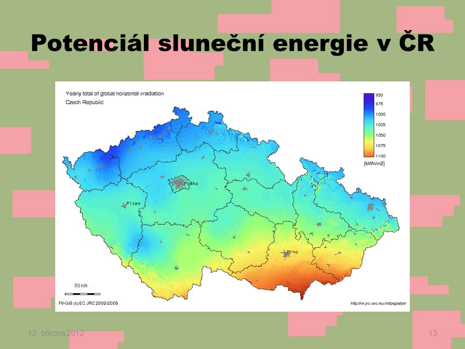 Potenciál sluneční energie v ČR