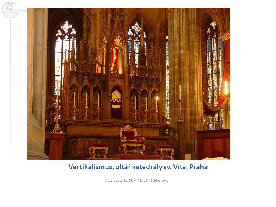 Vertikalismus, oltář katedrály sv. Víta, Praha