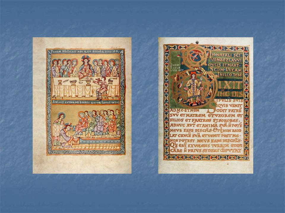 Ukázky z vyšehradského kodexu – výjevy ze života Ježíše Krista