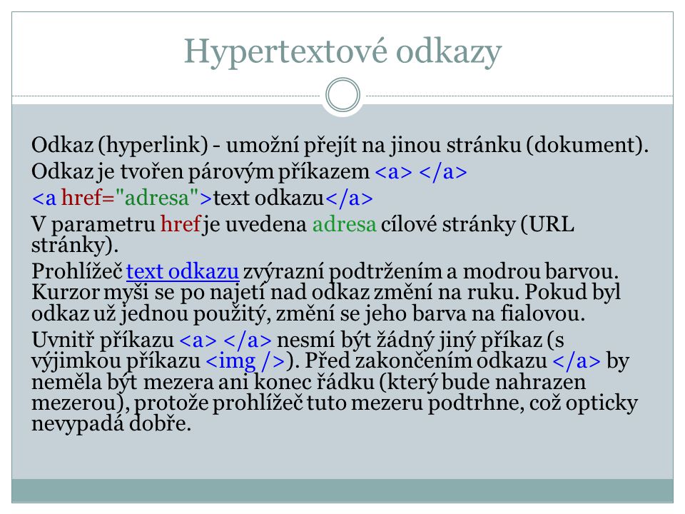 Hypertextové odkazy