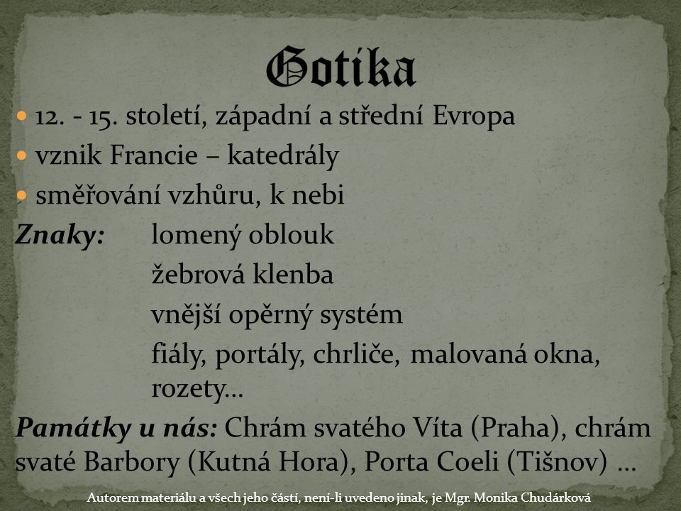 Gotika století, západní a střední Evropa