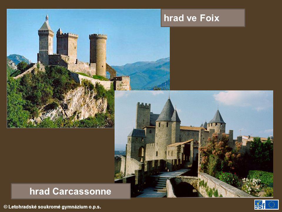 hrad ve Foix hrad Carcassonne