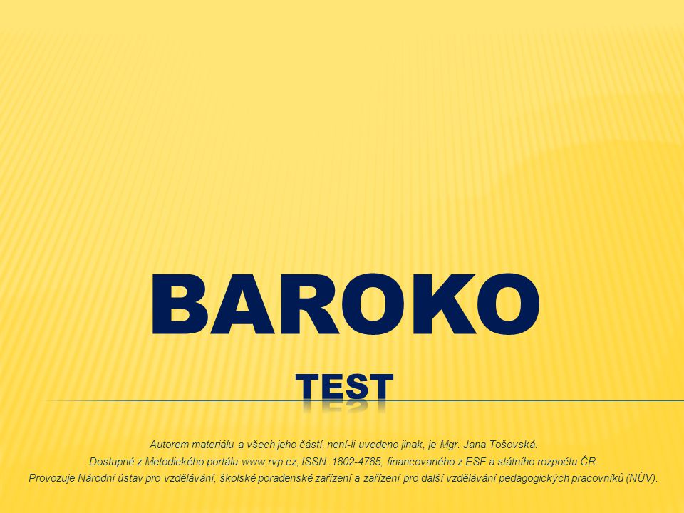 BAROKO Test.