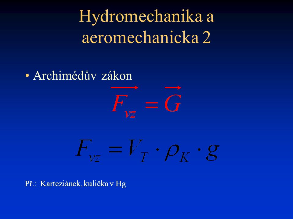 Hydromechanika a aeromechanicka 2