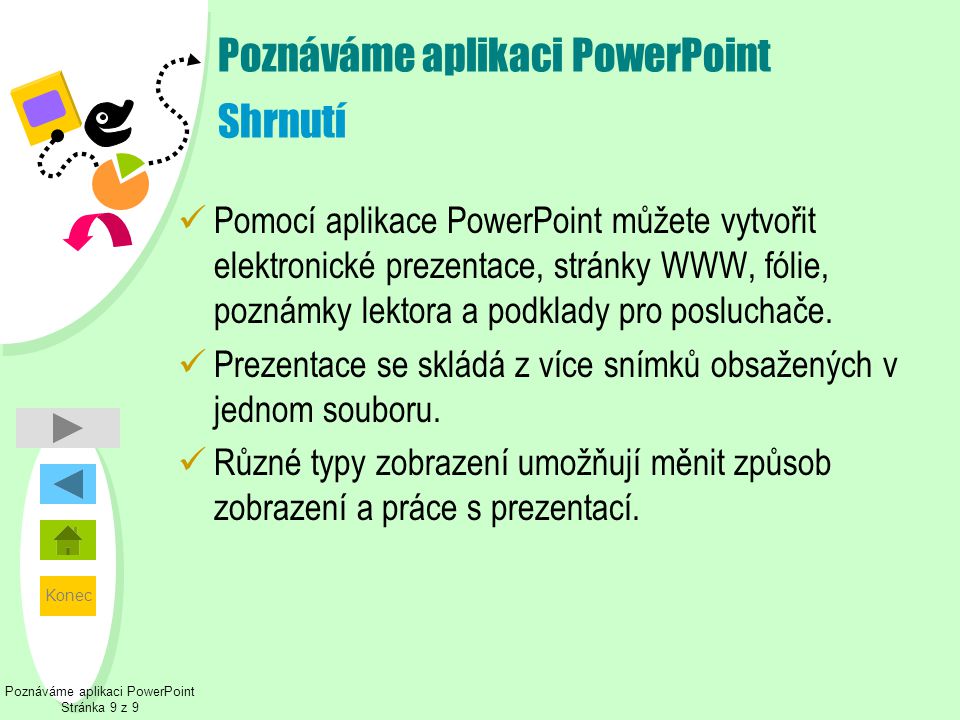 Poznáváme aplikaci PowerPoint Shrnutí