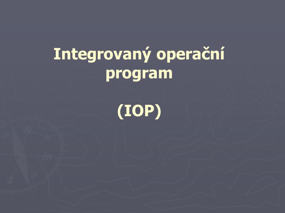Integrovaný operační program