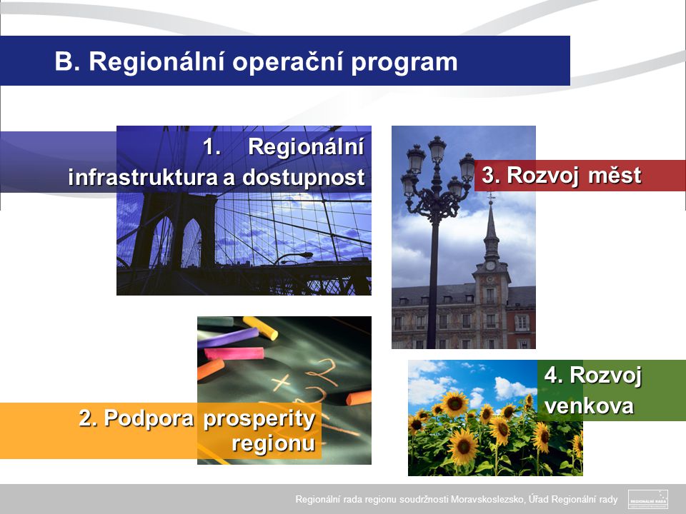 B. Regionální operační program