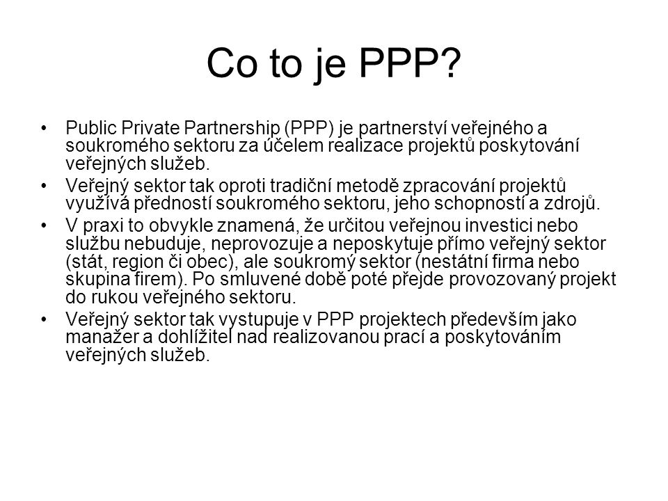 Co to je PPP