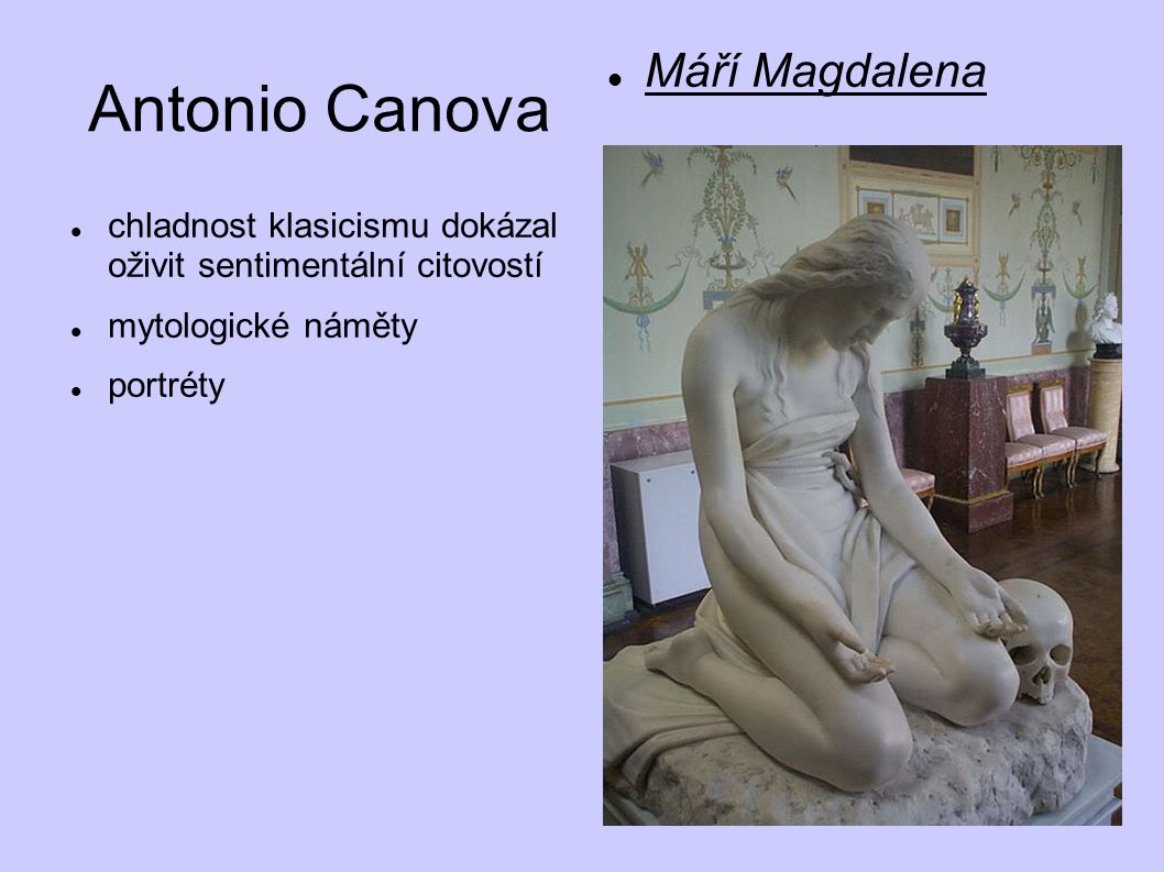 Antonio Canova Máří Magdalena