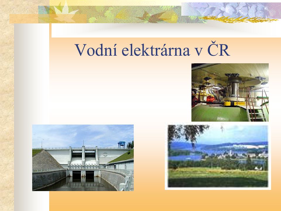Vodní elektrárna v ČR