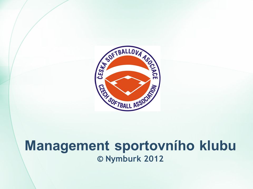 Management sportovního klubu © Nymburk 2012