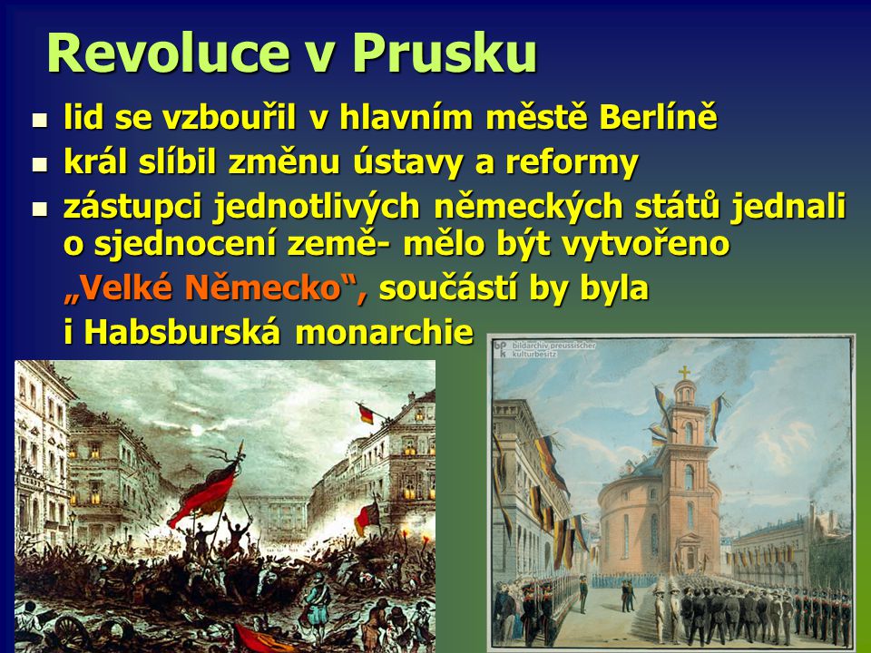 Revoluce v Prusku lid se vzbouřil v hlavním městě Berlíně