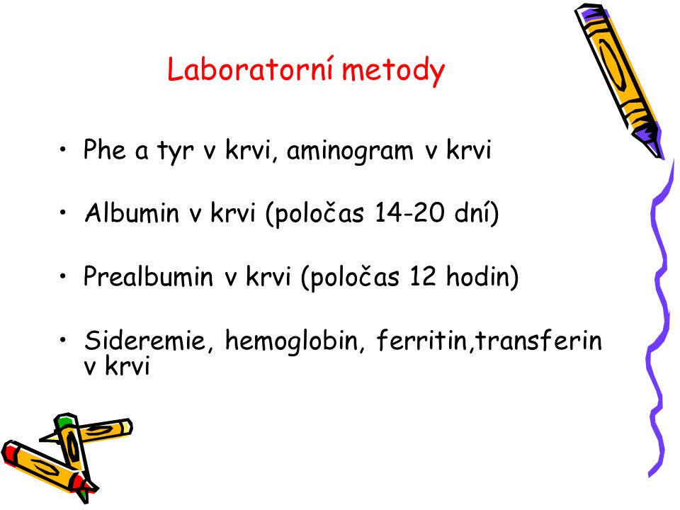 Laboratorní metody Phe a tyr v krvi, aminogram v krvi