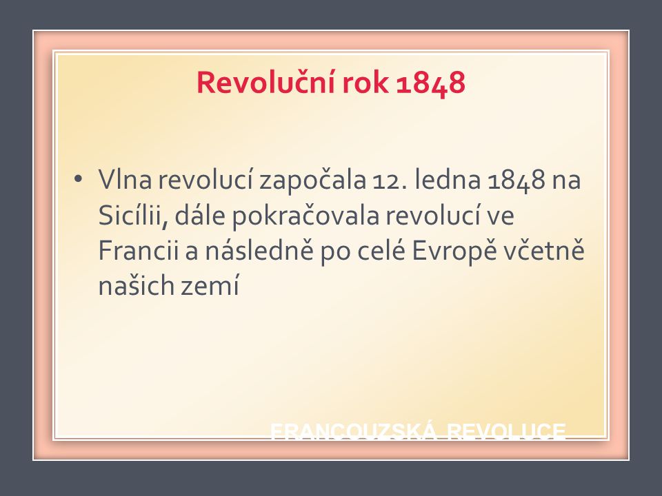 Revoluční rok 1848