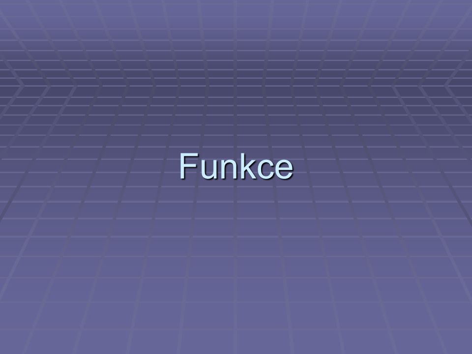Funkce