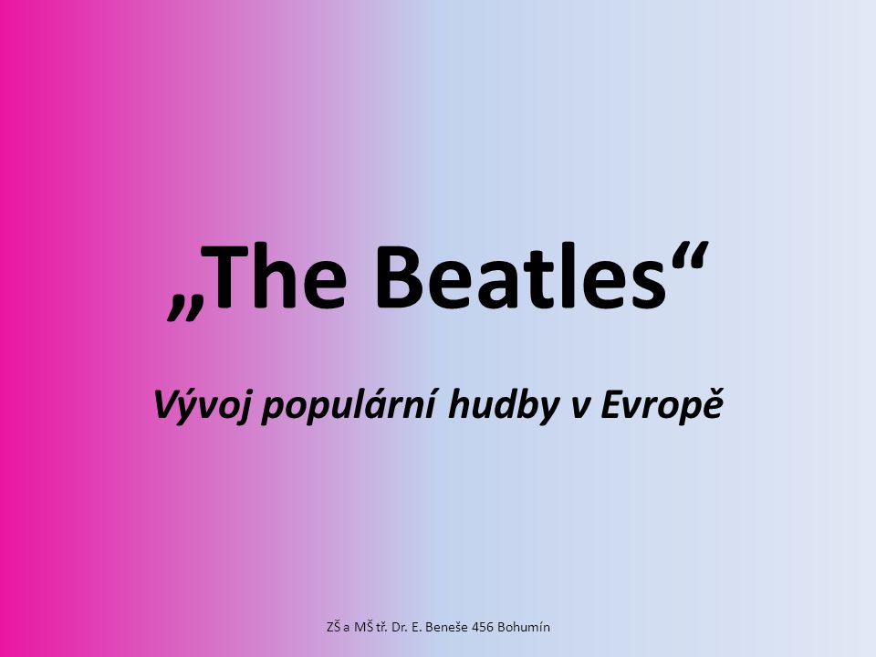 Vývoj populární hudby v Evropě