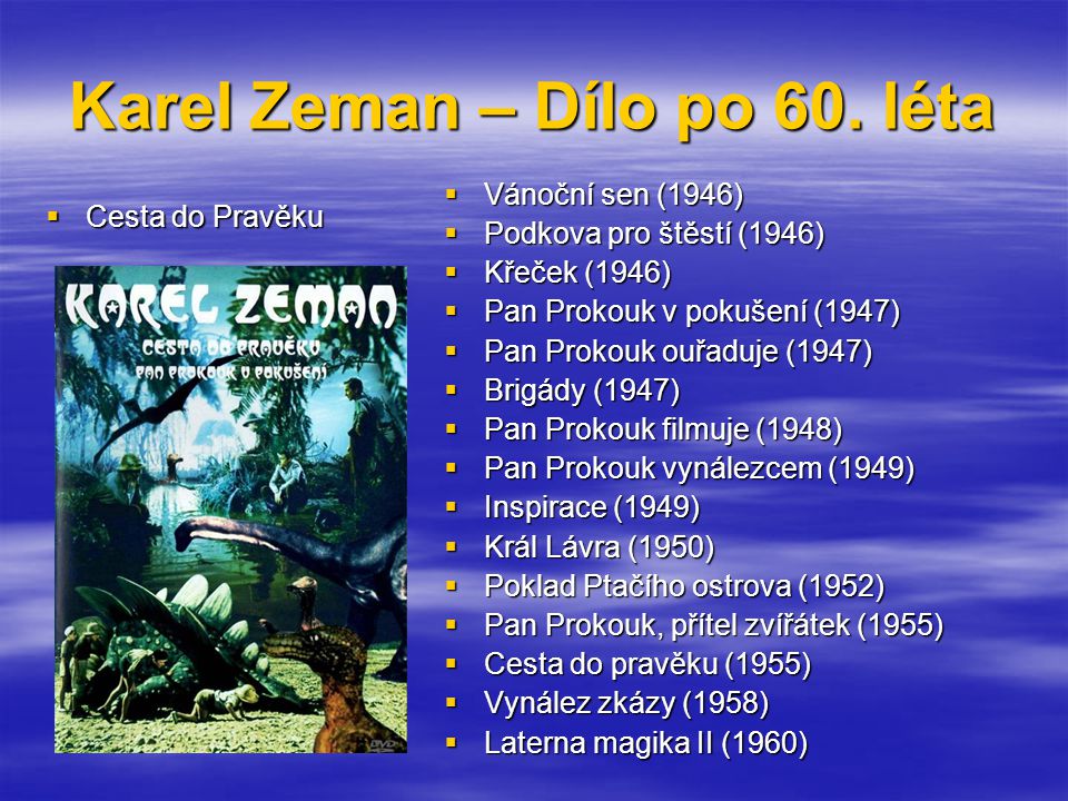 Karel Zeman – Dílo po 60. léta