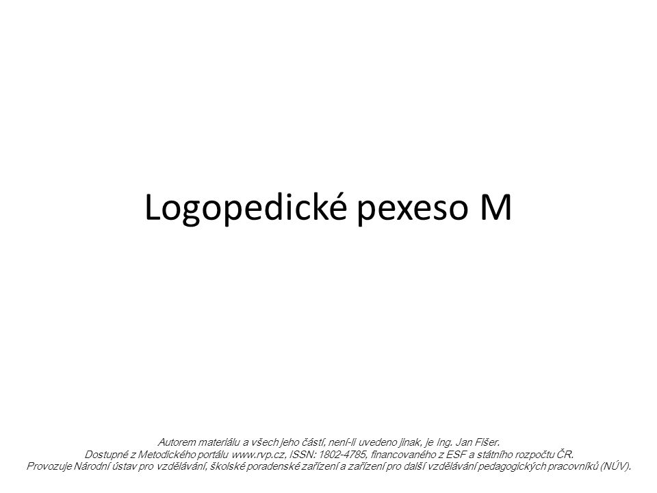Logopedické pexeso M