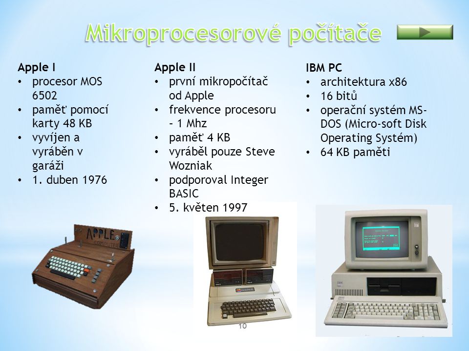 Mikroprocesorové počítače