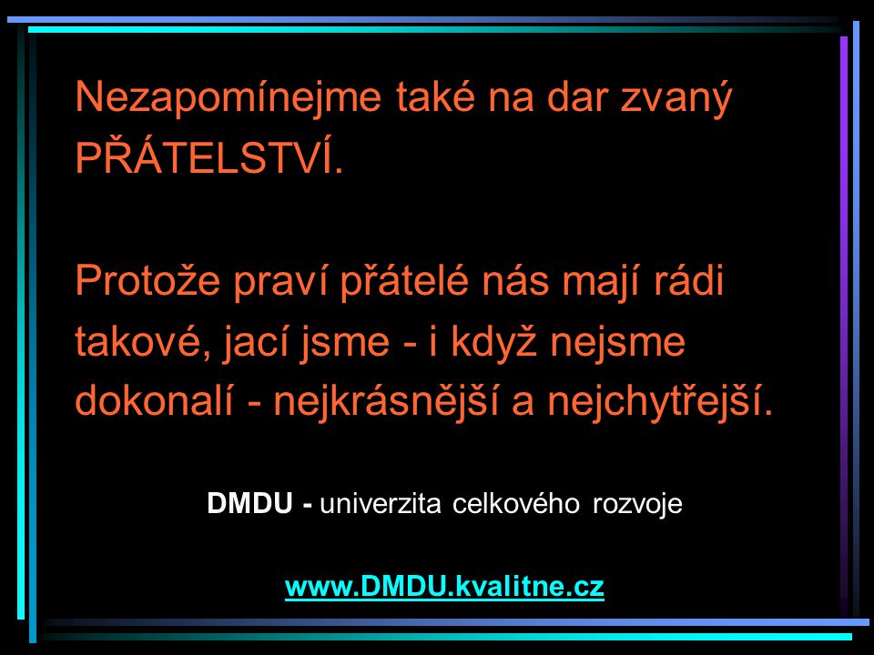 DMDU - univerzita celkového rozvoje