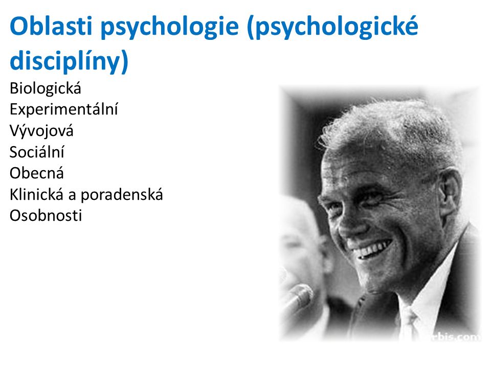 Oblasti psychologie (psychologické disciplíny)