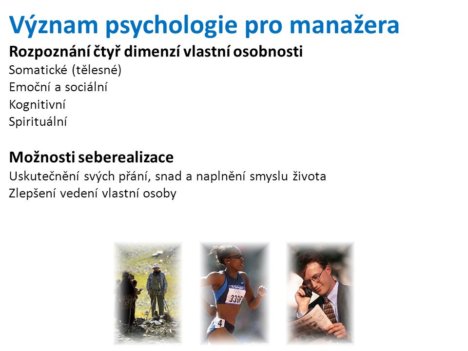 Význam psychologie pro manažera