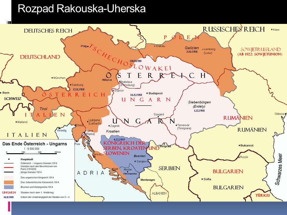 Rozpad Rakouska-Uherska