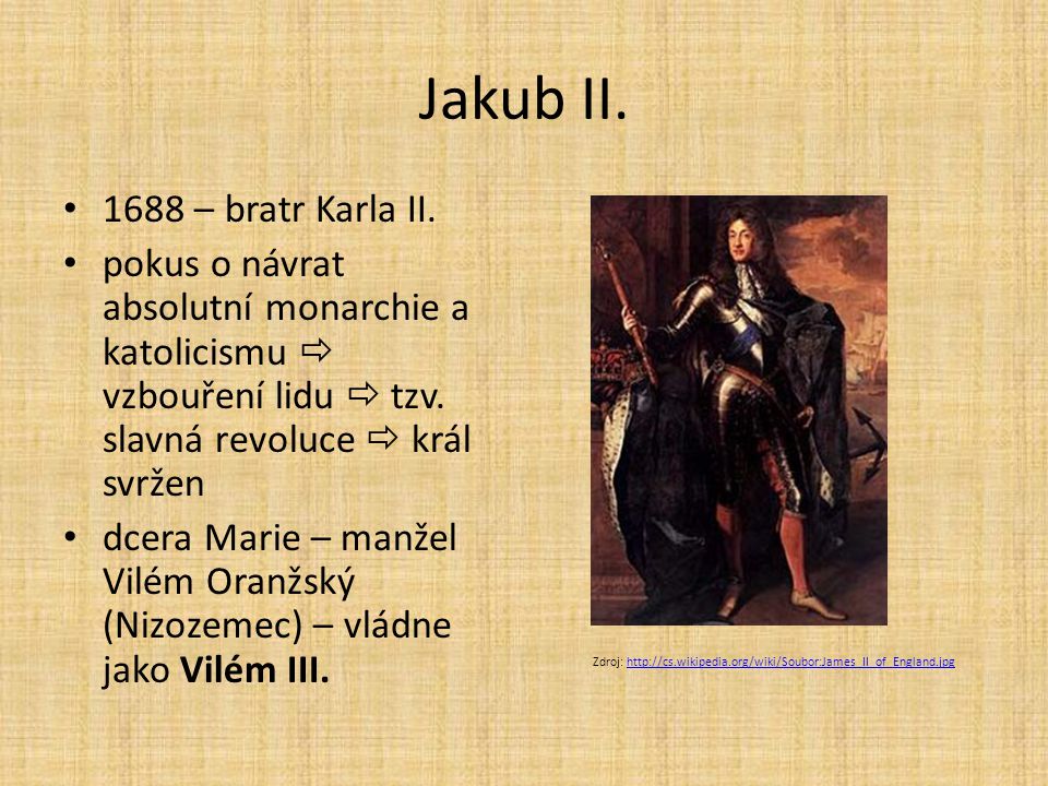 Jakub II – bratr Karla II.