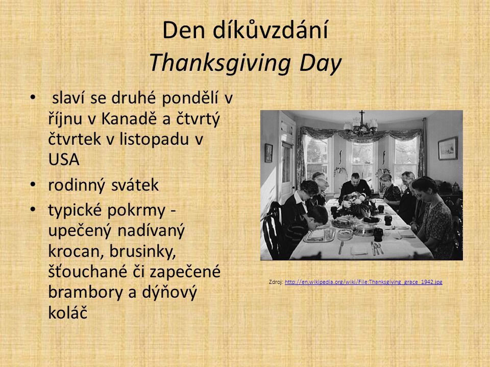 Den díkůvzdání Thanksgiving Day