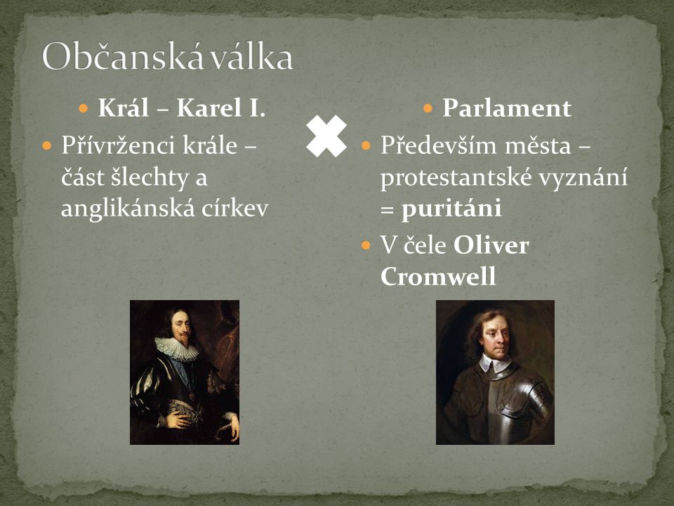 Občanská válka Král – Karel I.