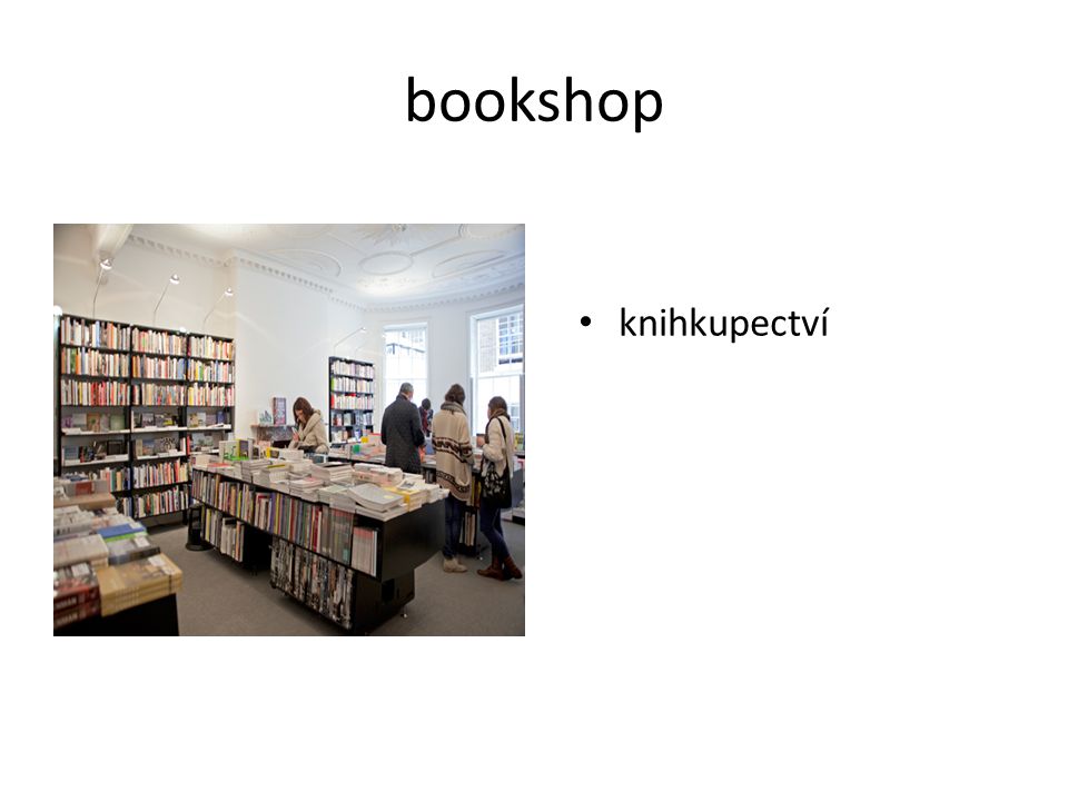 bookshop knihkupectví