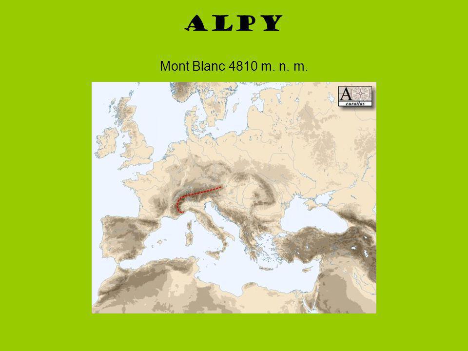 Alpy Mont Blanc 4810 m. n. m.