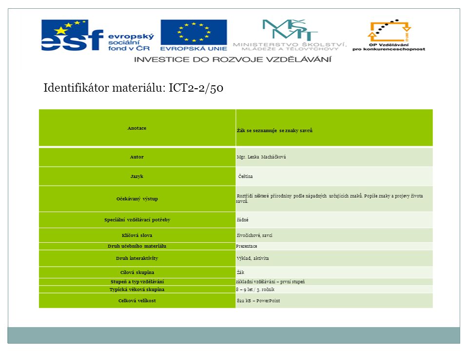 Identifikátor materiálu: ICT2-2/50