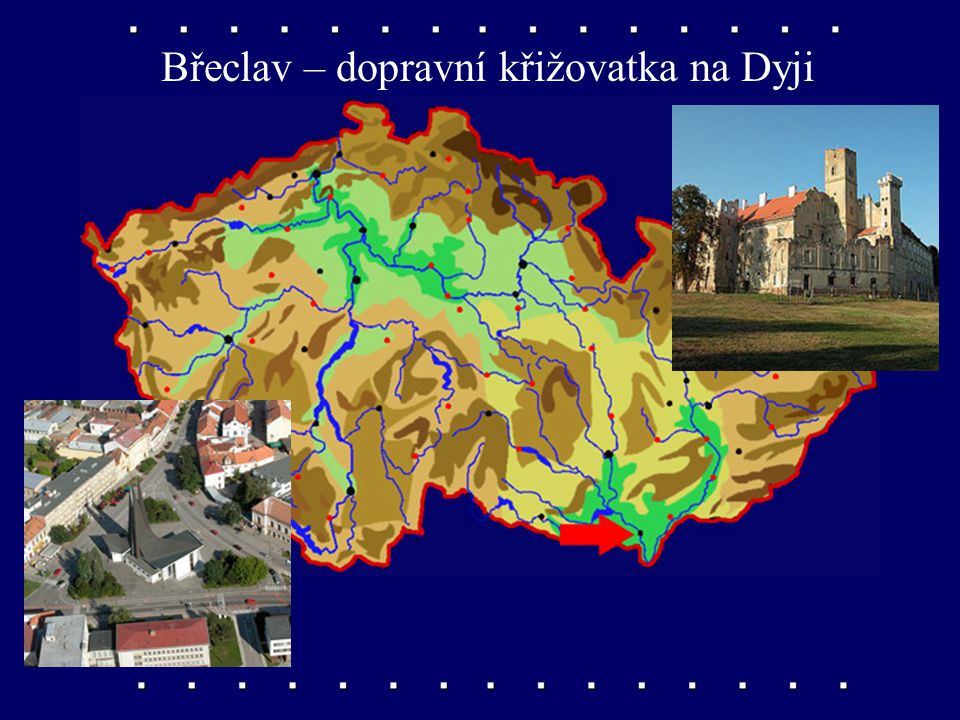 Břeclav – dopravní křižovatka na Dyji