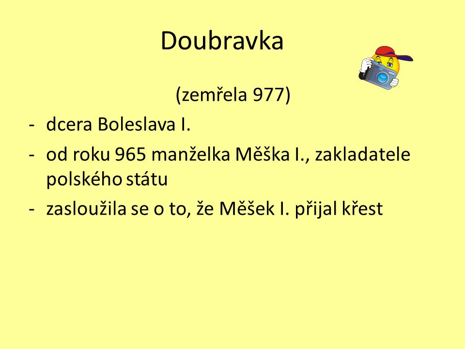 Doubravka (zemřela 977) dcera Boleslava I.