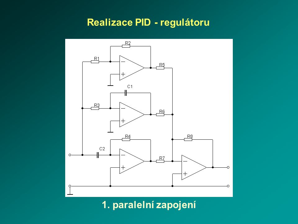 Realizace PID - regulátoru