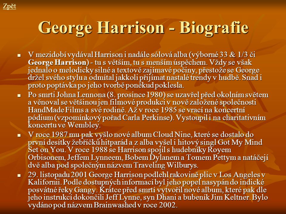 George Harrison - Biografie