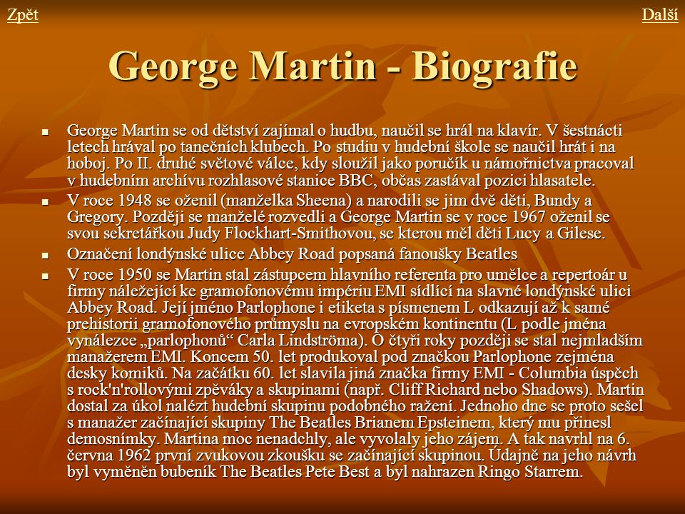 George Martin - Biografie